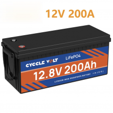 Акумулятор літій-залізо-фосфатний CYCCLE Volt LiFePO4 12V 200Ah з BMS