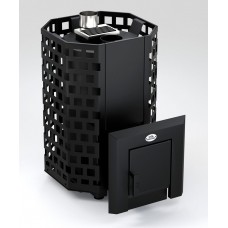 Дров'яна піч для лазні Новаслав до 26м3, Гейзер ПКС-02 (виносна топка, каміння до 220 кг)