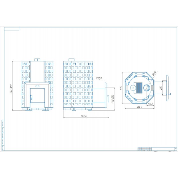 Дров'яна піч для лазні Новаслав до 26м3, Гейзер ПКС-02Н (виносна топка, каміння до 220 кг)