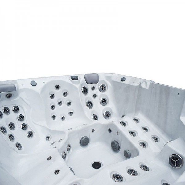 Гідромасажний басейн IQUE Dreamline-II 2200-II-DD-BP (WiFi) (220x220x96 см) Brushed walnut