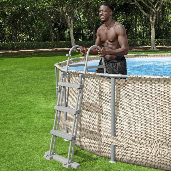 Сходи для басейну Bestway 58330 (107 см, 3 знімні сходи)