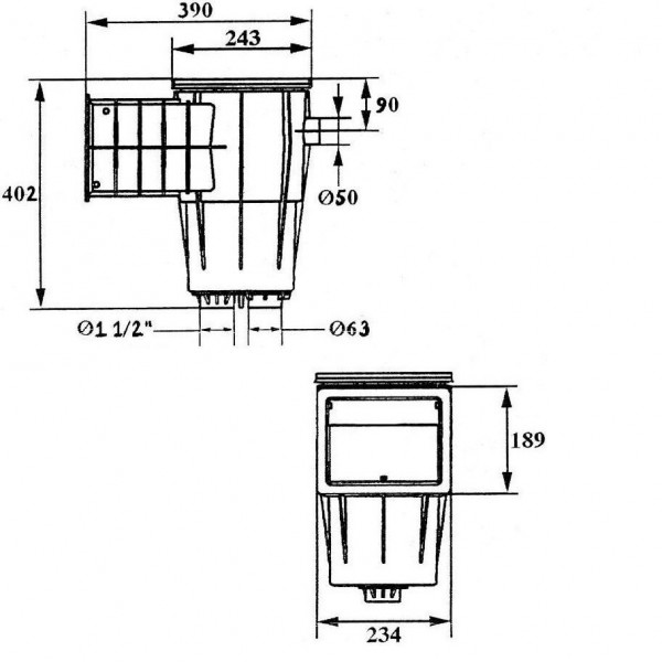 Скімер для басейну Kripsol SKSL.C Standard лайнер
